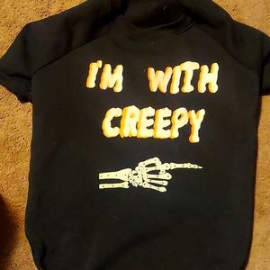 Dog Halloween sweatshirt. Lights up!